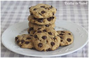 Receta de cookies americanas con chocolate