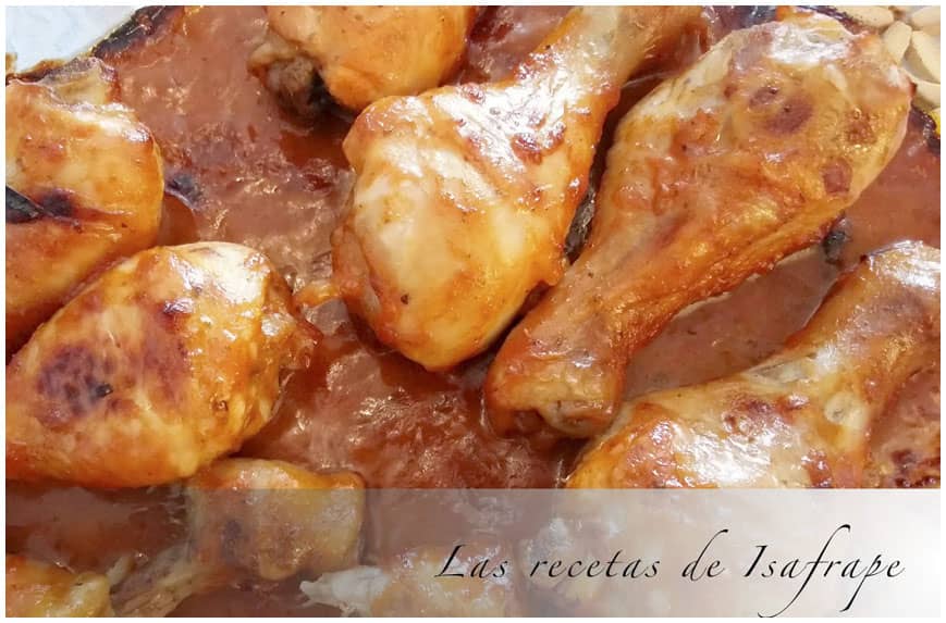 Pollo con salsa barbacoa casera y fácil - Recetas de Isabel