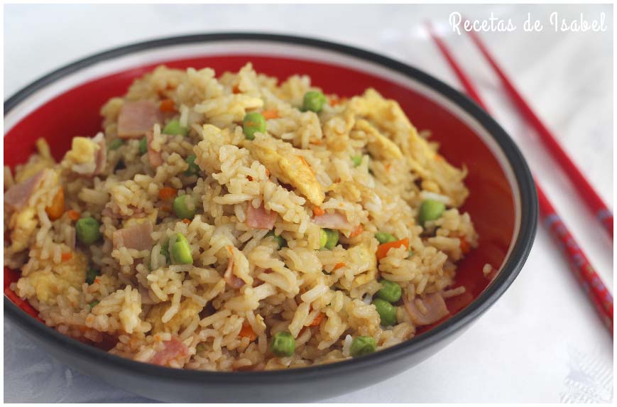 Cómo hacer arroz frito estilo chino casero