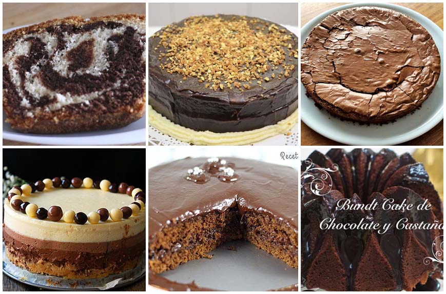 Seis pasteles de chocolate caseros fáciles