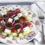Típica ensalada griega, receta muy fácil