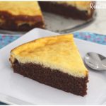 Pastel de brownie y cheesecake muy fácil de hacer