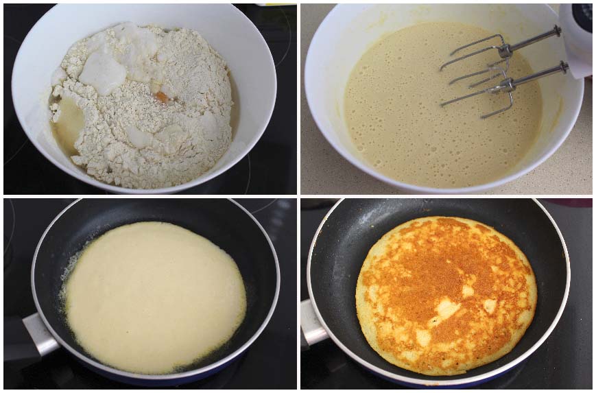 Cómo hacer pancakes o tortitas americanas
