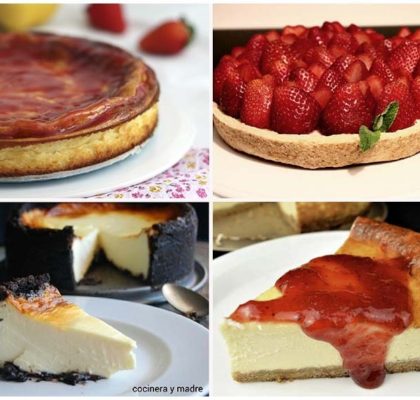 Recetas de tartas de queso variadas