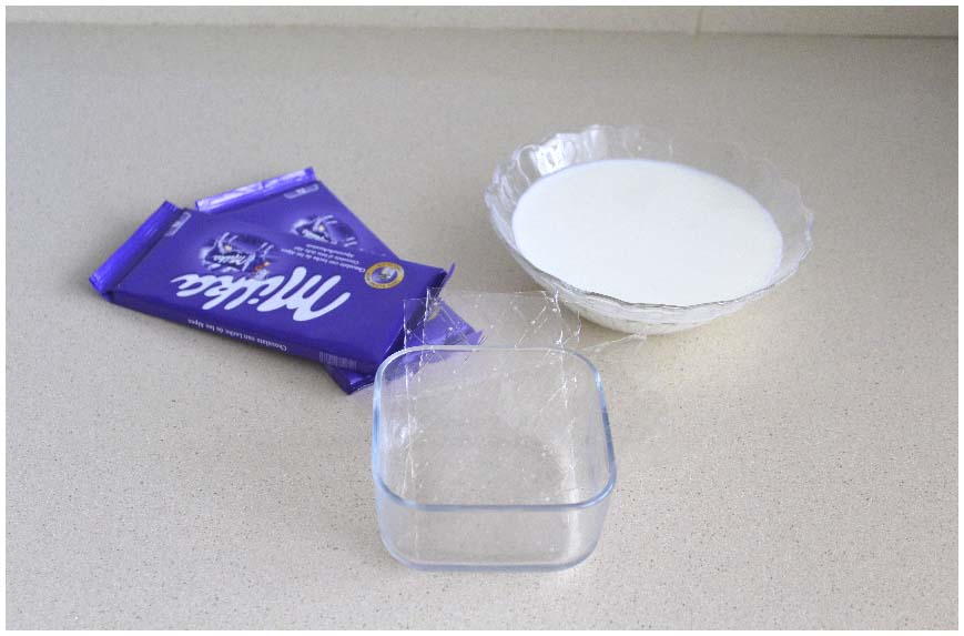 Postre tipo yogur de chocolate Milka fácil