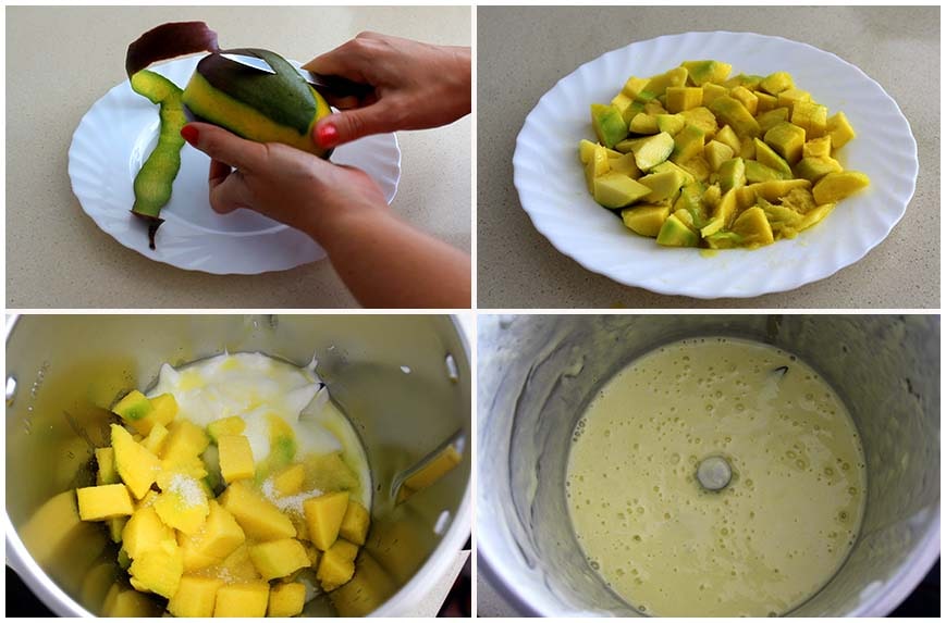 Batido de mango y yogur rápido y fácil